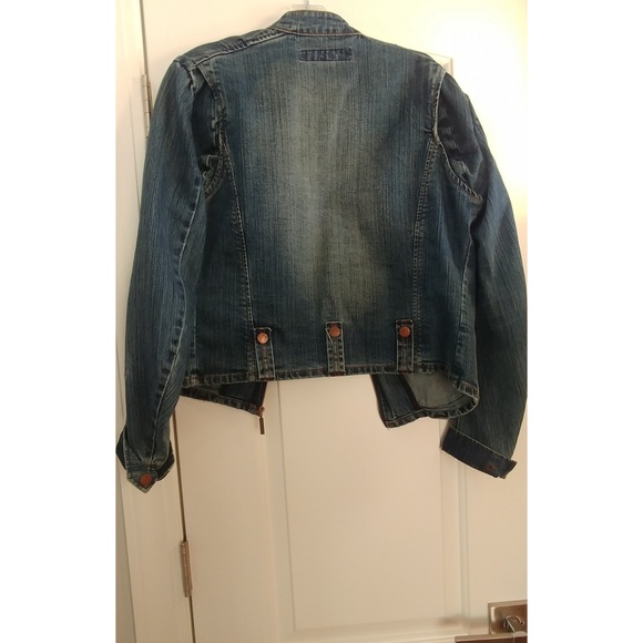 Mecca Femme Jean Motorcycle Jacket Large - Picture 4 of 5